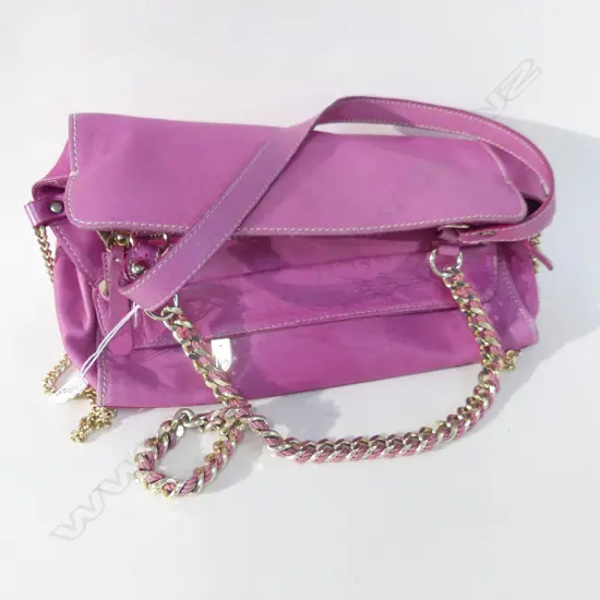 PINK LEATHER ROCCOBAROCCA LADIES BAG