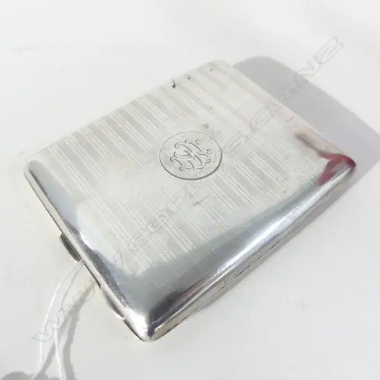 STG SILVER CIGARETTE CASE, BIRM. 1918, L95MM