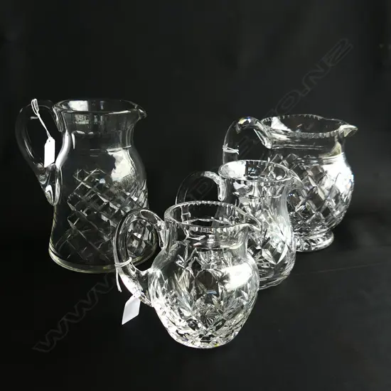 STUART CUT CRYSTAL JUG + WEBB CORBETT AND 2 OTHERS H  219 MM H
