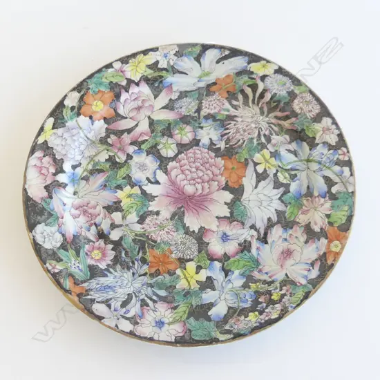 CHINESE GUANGXU MILLEFLEUR PLATE 265mm dia **RTV**