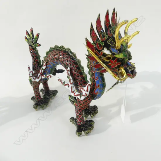 CLOISONNE DRAGON L.275mm