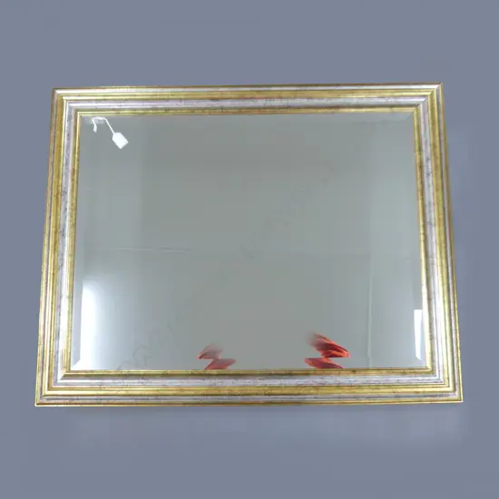 LG GILT FRAMED BEVELLED WALL MIRROR 755 X 960MM