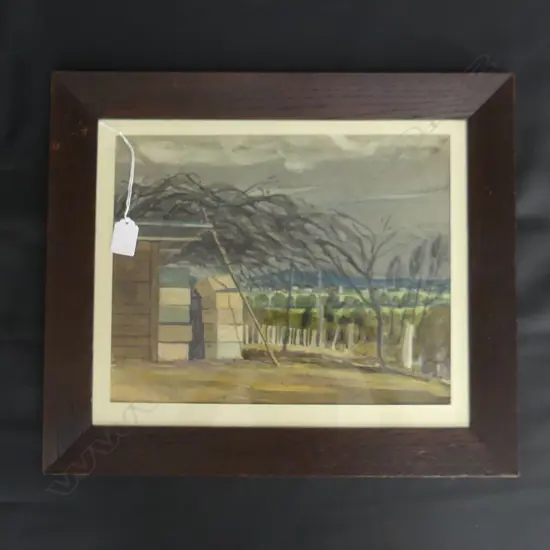 G. E. FAIRBURN 'RIVER RD. HAMILTON' W/C 265x330mm