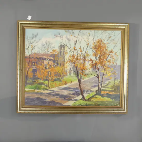 LGE E. SIMPSON OIL TREES & CHURCH 595x750mm