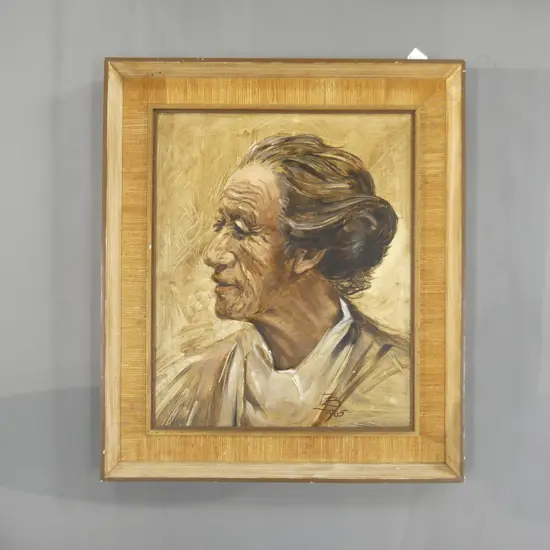 HEINZ BOEHNKO ' A  GLIMPSE OF GUIDE RANGI ' OIL ON BOARD 570X 440mm signed and dte d 1965