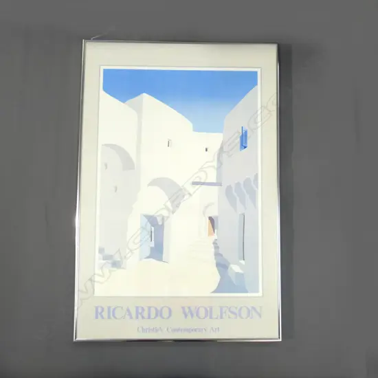 RICARDO WOLFSON CHRISTIES CONTEMPORARY ART PRINT 920x615mm overall