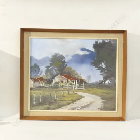 J. A. RASMUSSEN 'BUCHANANS OLD HOMESTEAD' TURNBULL RIVER, STH WESTLAND MAR. 73 OIL 495x595mm