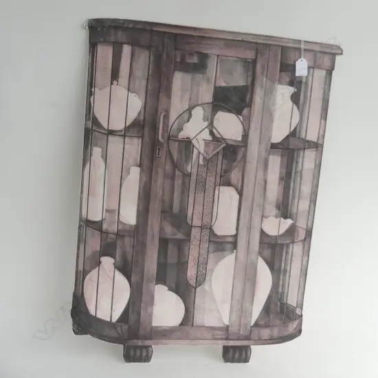 CATHY TUATO'O ROSS b.1975  "CABINET(STABLE)" W/C paper on aluminum signed 750x550mm