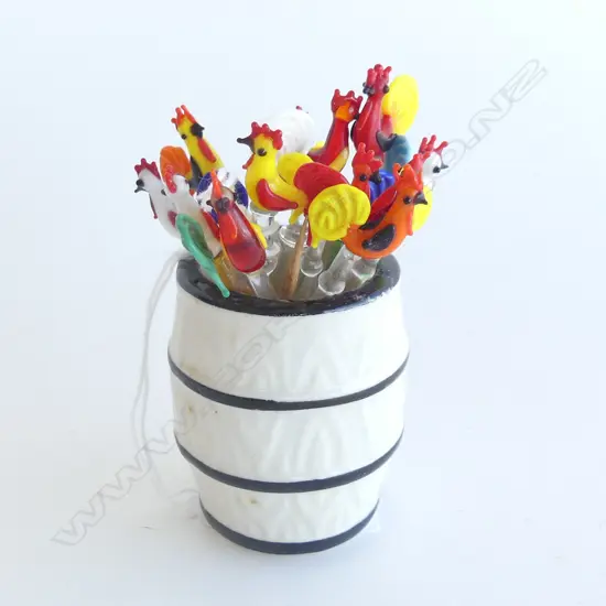 13 MURANO COCKTAIL STICKS H.80mm