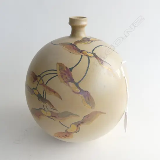 H/PAINTED ITALIAN PEZZO UNICO POTTERY VASE H 240 MM