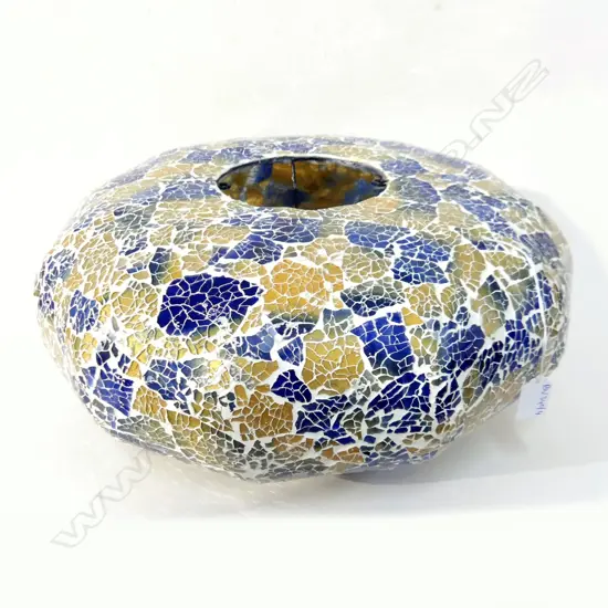 LGE MOROCCAN STYLE GLASS MOSAIC LIGHT FITTING 450mm dia