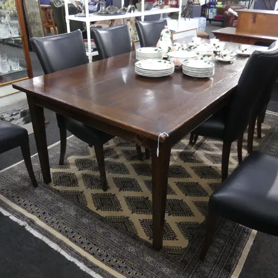 ASHTON GROVE FRENCH OAK PLANK TOP DINING TABLE 2200x1100x770mm