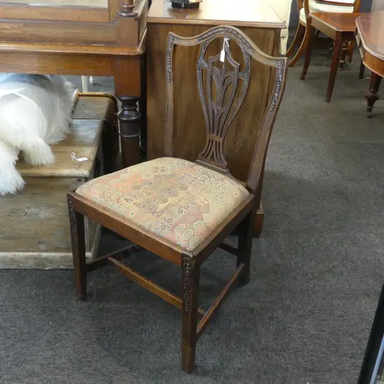 EARLY 20thC CHIPPENDALE STYLE DINING CHAIR