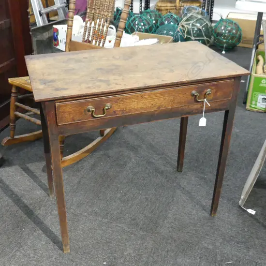 RUSTIC GEORGIAN OAK HALL TABLE 770x430x700mm