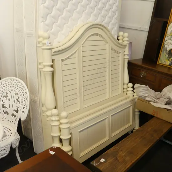 PAIR OF KING SINGLE BEDS W HEADBOARDS & BASES **RTV**