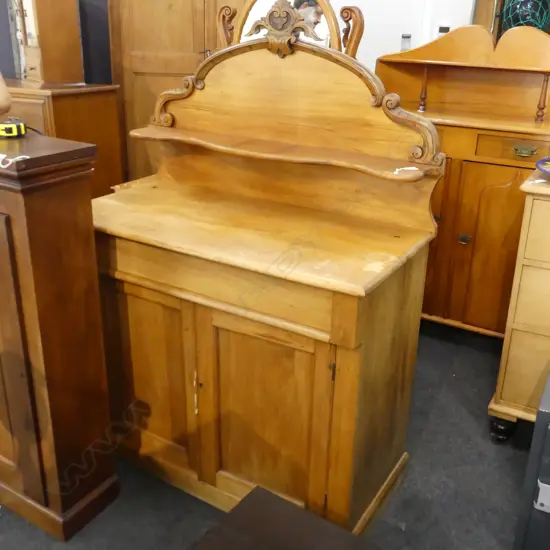 COLONIAL KAURI CHIFFONIER - LACKING SHELF SUPPORTS & KEY 1065x530x1530mm