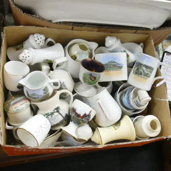 BOX LOT ASST. NZ SOUVENIR CHINA