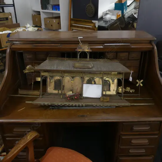 CURTIS JERE TRAIN STATION WALL SCULPTURE L. 1160MM