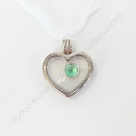 PANDORA 925 SILVER FLOATING HEART LOCKET WITH CHARM