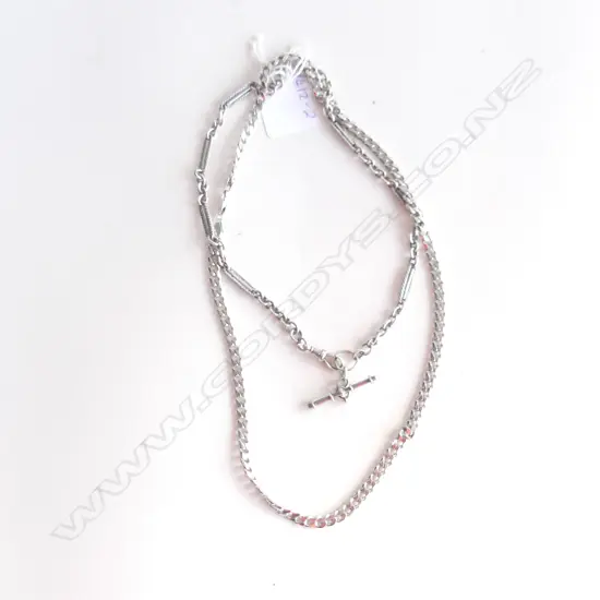2 STG SILVER CHAINS 52.66GMS