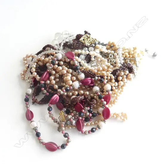 BAG ASST COSTUME JEWELLERY NECKLACES ETC..