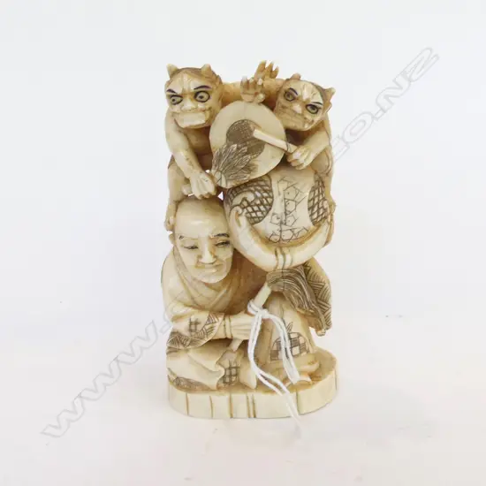 CARVED IVORY OKIMONO H.110mm