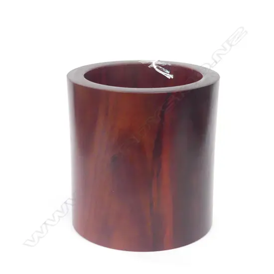 CHINESE ROSEWOOD BRUSH POT, DIA 155MM
