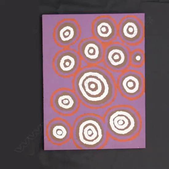 JEANNIE BRUNO NAMPITJINPA - ABORIGINAL ABSTRACT PAINTING 600x455mm