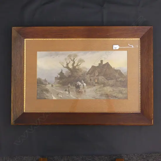 LG OLD OAK FRAMED PRINT  540 X 290MM