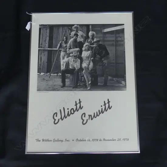 POSTER PRINT OCT '78 WITKIN GALLERY 'MISFITS ON LOCATION 1960' FRAMED