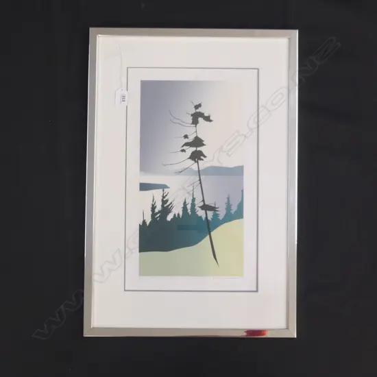 MALCOLM WARR PRINT 'FROM CYPRESS ROCK, VANCOUVER WEST' 25/150 '85 445x260mm