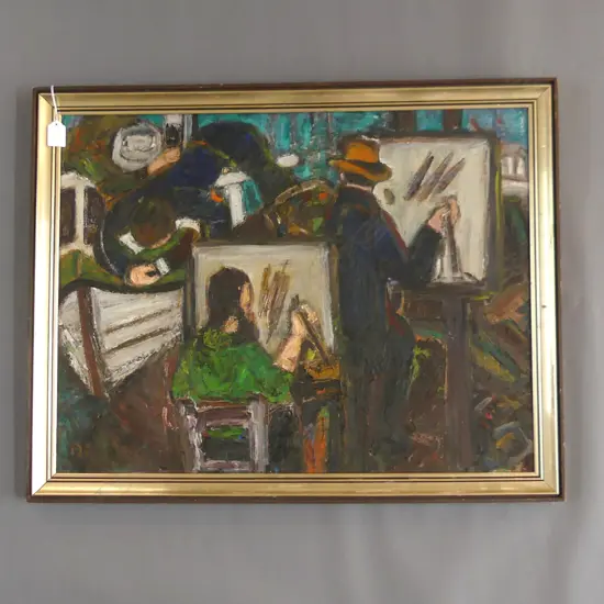 D. CARR 'THE PAINTERS' OIL 500x660mm