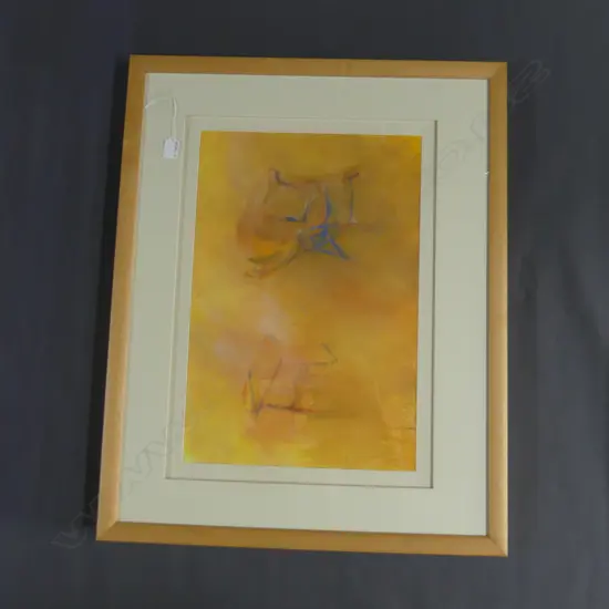 JOAN FEAR ABSTRACT WATER COLOUR 380 x 530mm