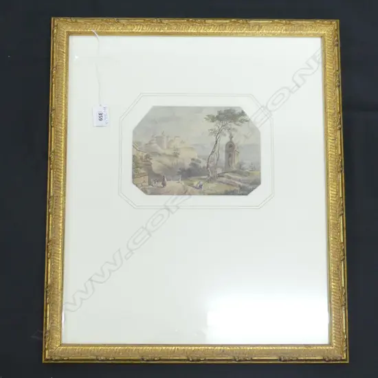 ARTIST UKNOWN LATE 18thC ITALIAN W/C 135x190mm