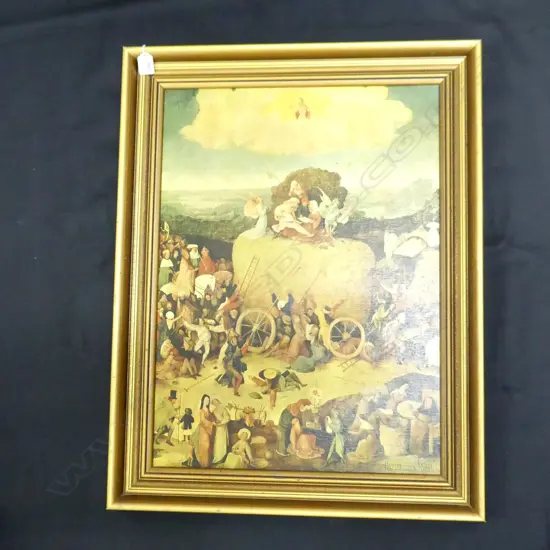 PRINT; HIERONYMIS BOSCH 'THE HAY WAIN' c.1516 595x440mm