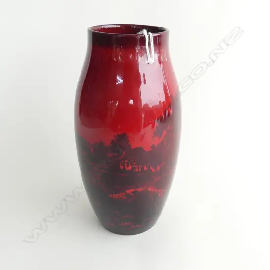 ROYAL DOULTON FLAMBE VASE SIGNED NOKE H.230mm...
