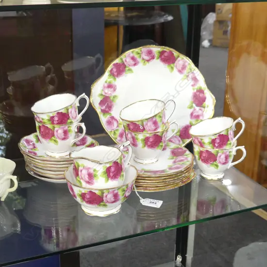 OER R/A TEASET 6CSP CREAM SUGAR & CAKE PLATE