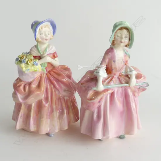 2 ROYAL DOULTON FIGURINES; BO PEEP & CISSIE H.130mm