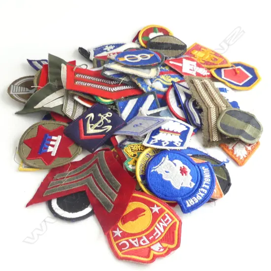 BAG ASST. MILITARY PATCHES 