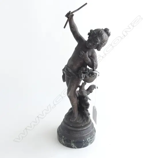 ANTIQUE SPELTER FIGURE H.280mm