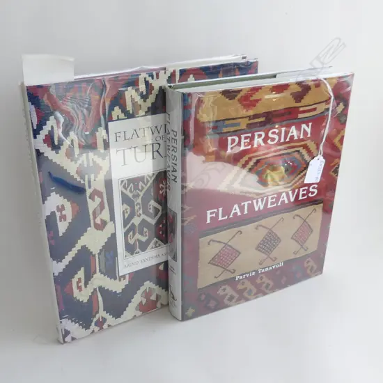 2 REFERENCE BOOKS: 'PERSIAN FLATWEAVES' BY Tanavoli & 'FLATWEAVES OF TURKEY' by Bandsma & Brandt