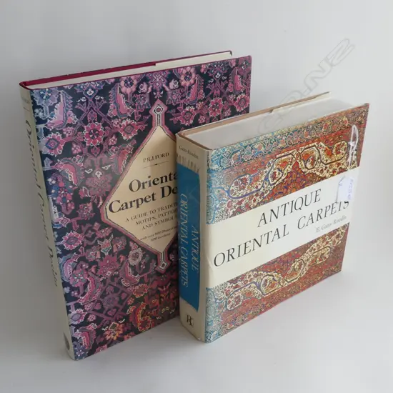 2 REFERENCE BOOKS ON ANTIQUE ORIENTAL CARPETS BY FORD & BY GANS-RUEDIN