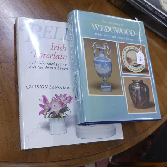 2 ANTIQUE REFERENCE BOOKS 'BELLEEK' & 'WEDGWOOD'