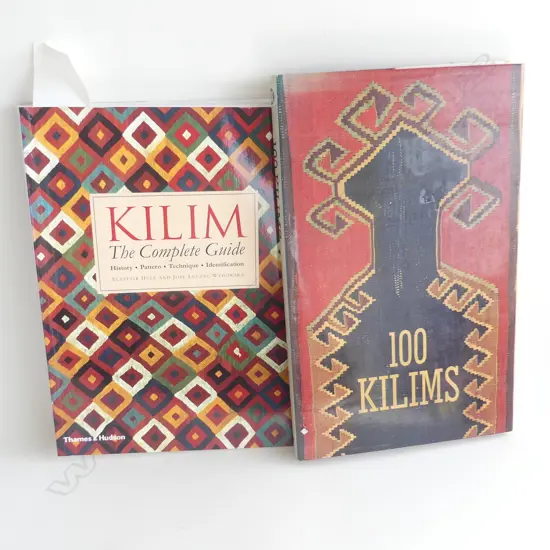 2 REFERENCE BOOKS ON KILIM RUGS: '100 KILIMS' & 'KILIM THE COMPLETE GUIDE' 