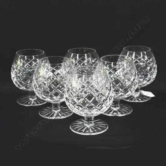 6 CRYSTAL BRANDY BALLOONS H.105mm