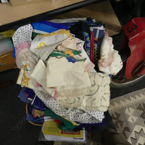 BOX LOT APPLIQUE BEDSPREADS; PAJ NTAUB EMBROIDERY