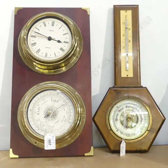 2 WALL BAROMETERS 
