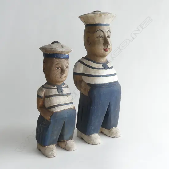 PR CARVED WOODEN SAILOR FIGURES H.390 / 290mm