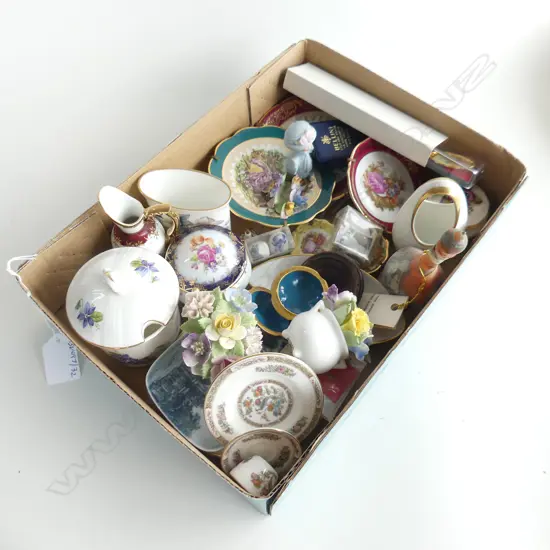 SMALL BOX LIMOGE CHINA SMALL CHINA DISHES ETC 