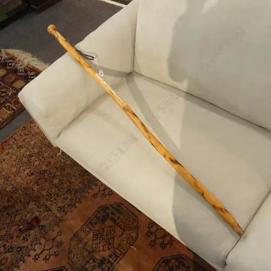 WOODEN WALKING STICK 'WALKING TRACKS OF STH ISLAND' BY PAKEKE LIONS CLUB GORE L.1260mm